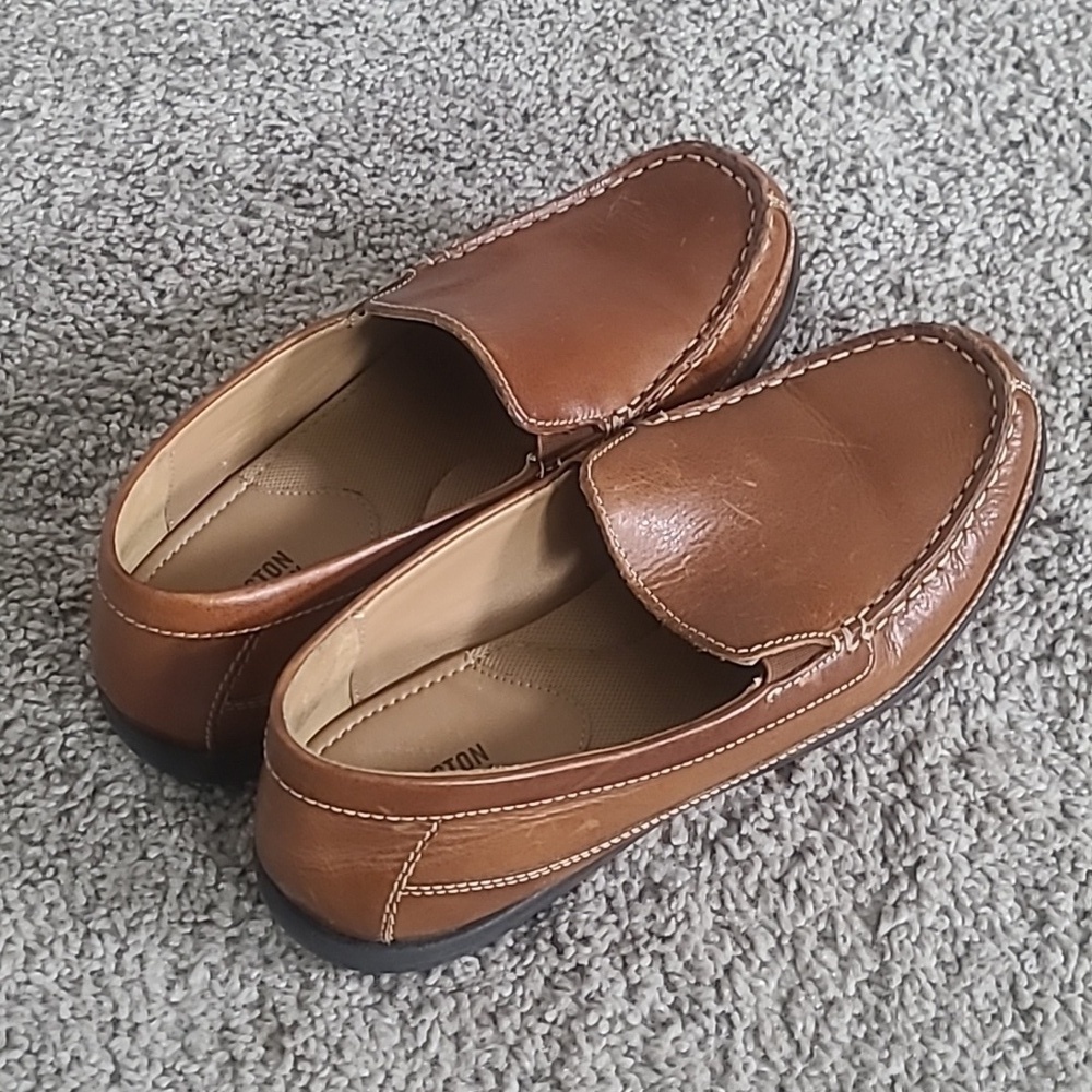 GUC Johnston & Murphy Lochlan Venetian Leather Loafers Youth Boy 6M - Picture 3 of 8